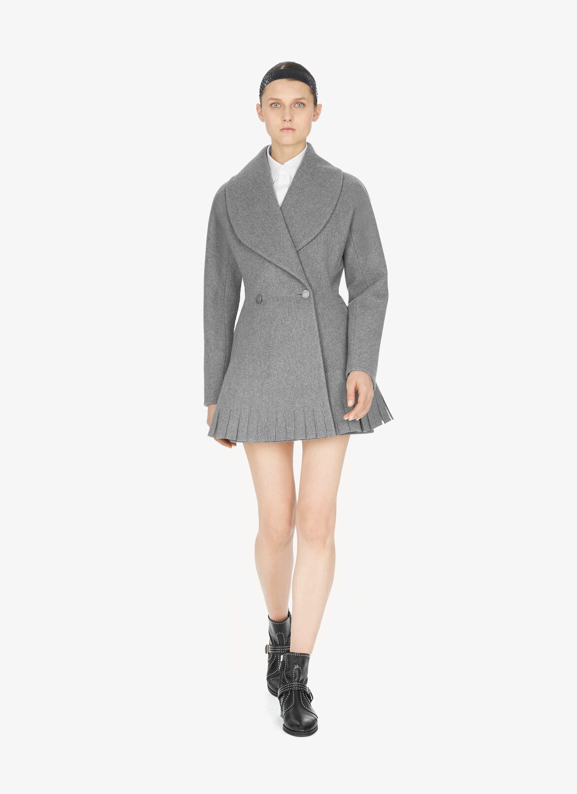 LONG JACKET DRAP VIF GREY ALAÏA GRIGIO LONG JACKET DRAP VIF GREY